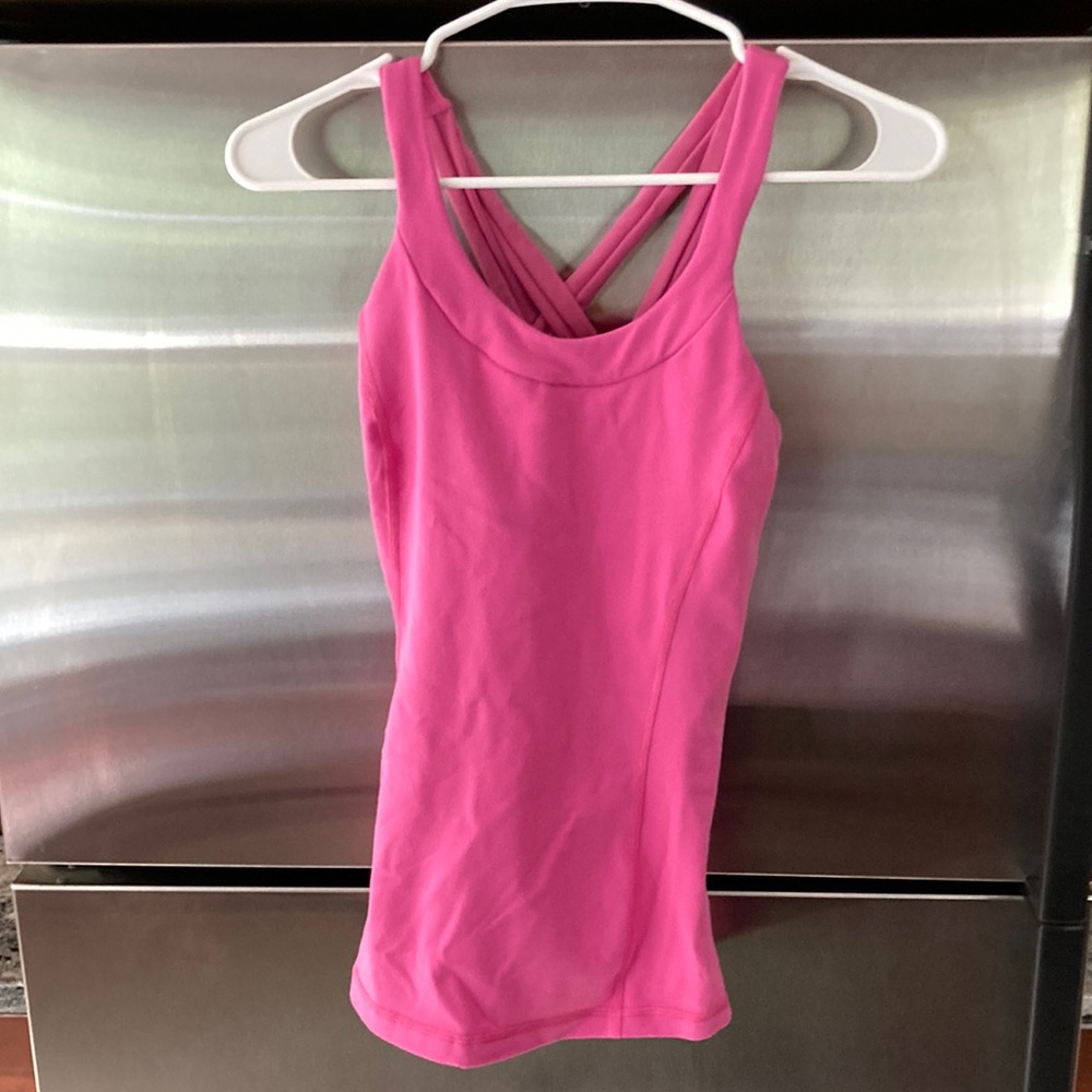 Pink Lululemon Tank Top w/ Built-in Bra